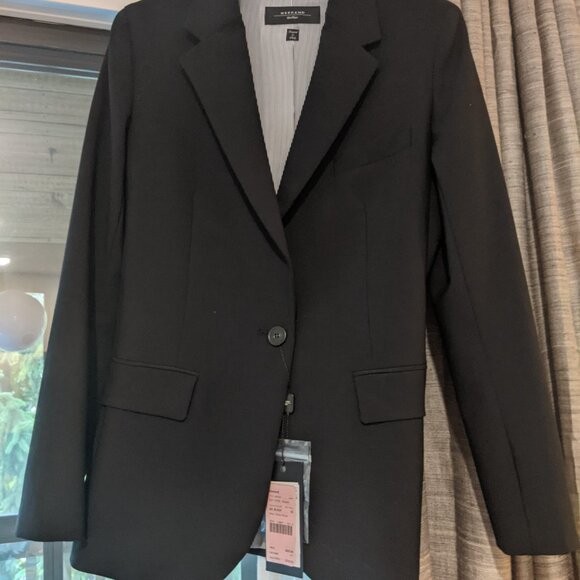 NWT Max Mara black wool blazer size IT42 or US6 - Picture 2 of 6